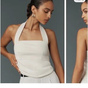 Anthropologie Structured Halter Top